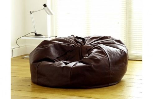 Macy Leather Beanbag