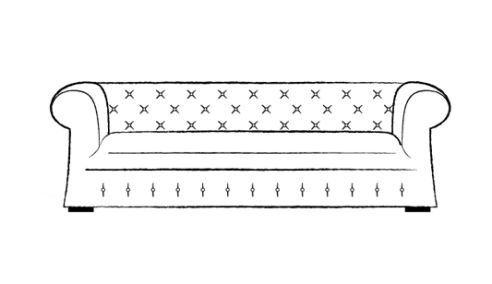 Woodford Vintage Chesterfield Sofa 3 Seater