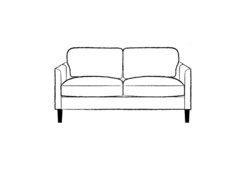 Columbus Small Leather Sofa 3.5 Seater