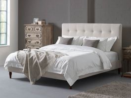 Eliot Contemporary Shallow Button Bed | The English Bed Company